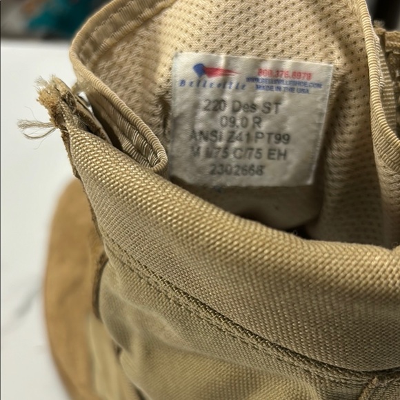 Men's Tan Tactical Boots - Picture 4 of 7